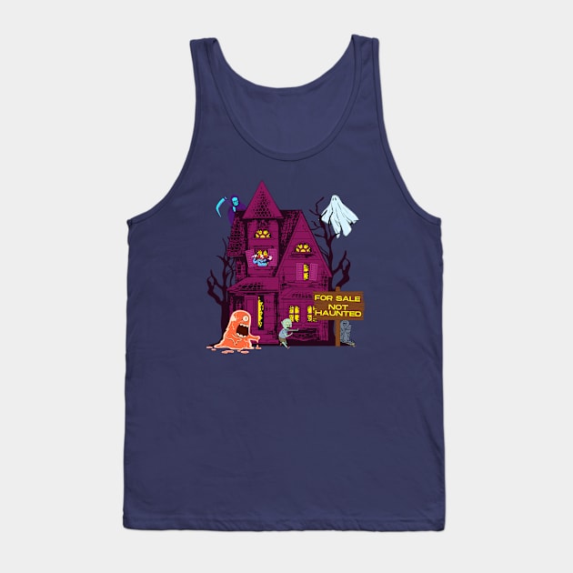 Not Haunted Tank Top by Artsy2Day